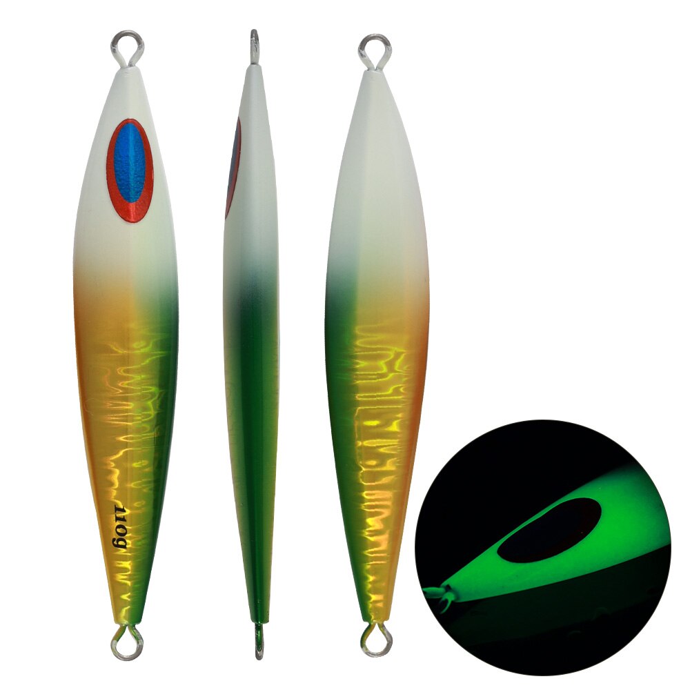 Jiggingpro 110G 150G Fk Jig Slow Pitch Jigging Lokken Offshore Zee Vissen Metalen Jig Lokken: Green / 110g