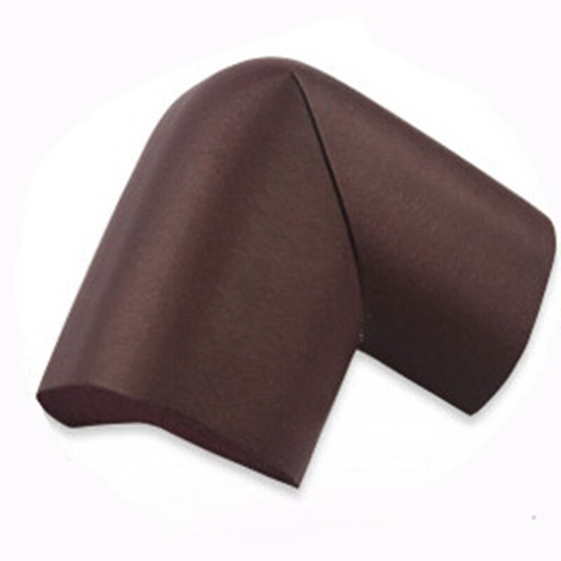 8 Teile/los 55*55mm freundlicher Silikon Schutz Ecke Weichen gummi Tisch Schreibtisch Abdeckung Sicherheit Baby Art Antikollision Rand wachen: Braun