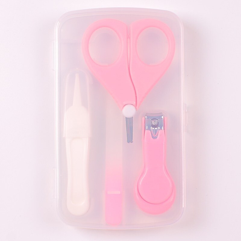 Baby Nagelknipper Care Schaar Prachtige Sets Veiligheid Nail Cutter Baby Nagelschaartje Pak Pasgeboren Baby Schoonmaken Toils Nail Care: Pink