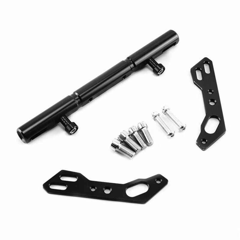 Guidon de Moto en métal CNC, poignée de barre d&#39;équilibre, pour Kawasaki Honda Suzuki Benelli Vespa Yamaha: Black
