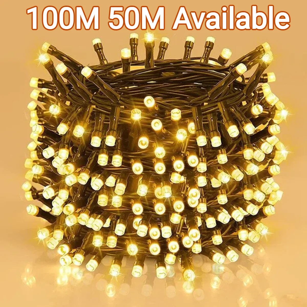 100 m 50 m funkeln Stern LED-Lichterkette, wass... – Grandado