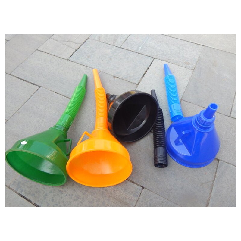Embudo de filtro para coche, herramienta de reparación, equipo de llenado de aceite con filtro, tubo Flexible para seguridad, accesorios de viaje de emergencia para coche