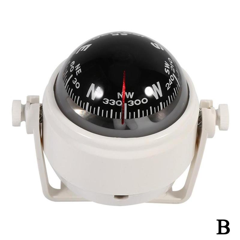 Outdoor Sea Marine Electronic Digital Compass Boat Compass Equipment Black Accessories Caravan Multifunctional Boat Car Tru U7r1: white