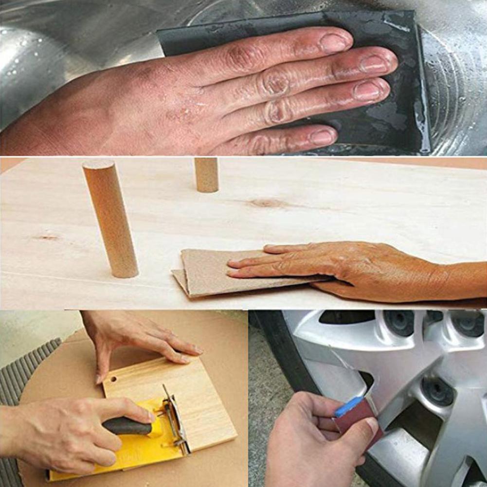 Wet Dry Sandpaper Sheets 150/180/240/320/400/600/800/1000/1200/1500/2000/2500/3000/5000/7000 15 Total Sheets N3W0