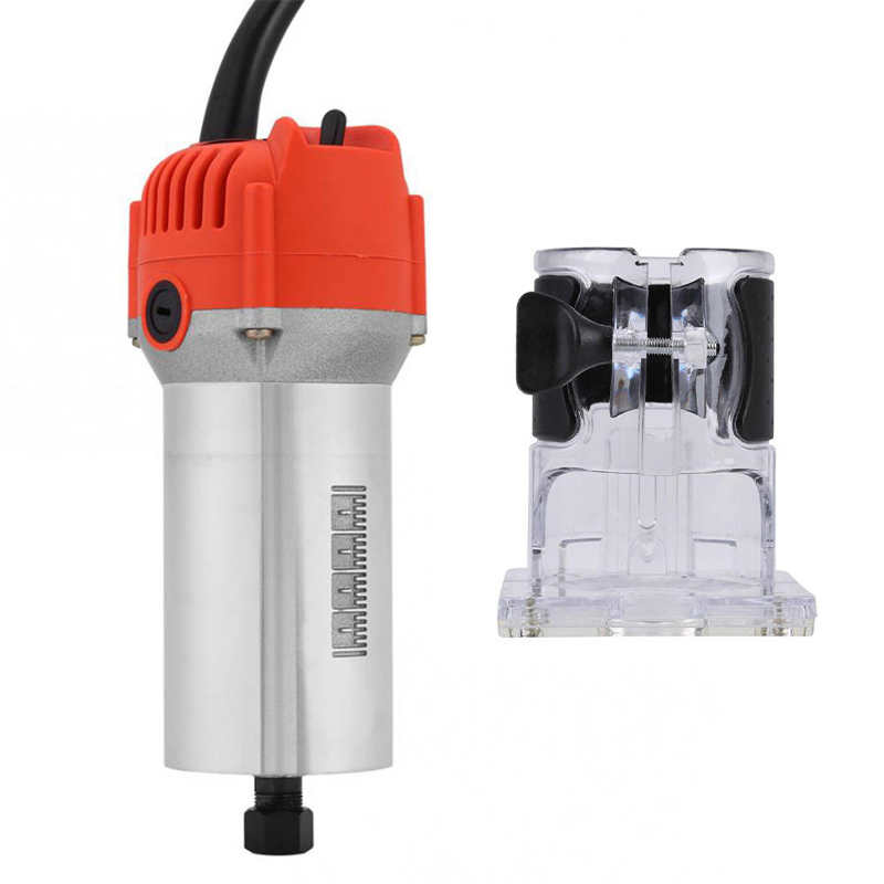 EU 220V 580W 30000R/MIN Electric Hand Wood Trimmer Laminator Router Woodworking Tools Set