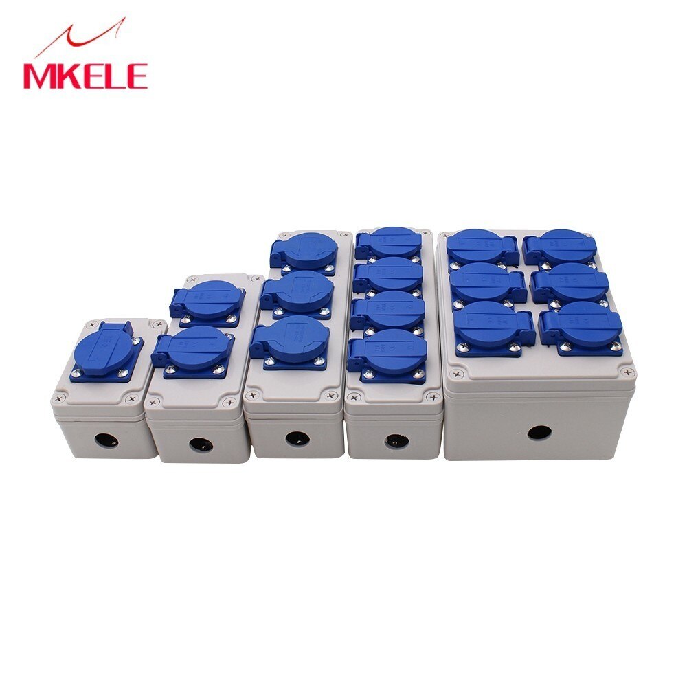 Plastic Waterdichte Socket Doos Huishoudelijke Socket Junction Box Outdoor Regendicht Socket Doos Ontmoette Wartels en Draadconnectors