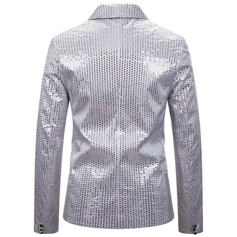 Sølv/rød pailletter blazer herre jakkesæt jakke design herre scene sangere tøj danse stjerne stil kjole masculino homme