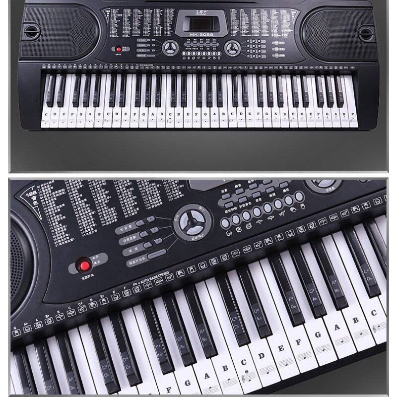 Klavier Aufkleber transparent Klavier Tastatur Aufkleber 37/49/54 Schlüssel Elektronische Tastatur 88 Tasten Klavier stechen Hinweis Aufkleber für Weißen Tasten