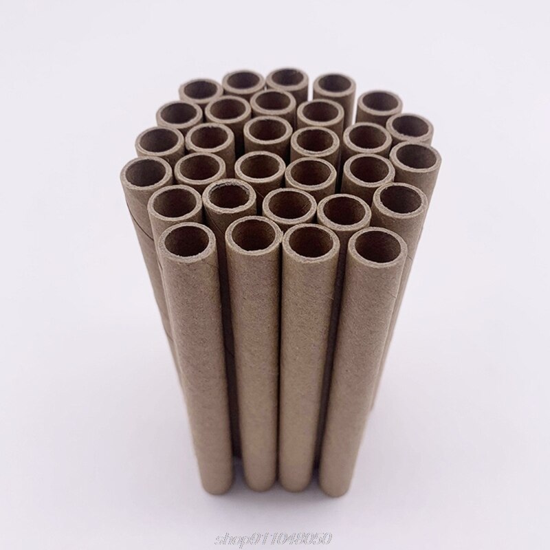 50Pcs Bee House Tubes Refill Bee Paper Tube Liners for Insect Nest Beehive House Garden Pollinator Bee House A08 21
