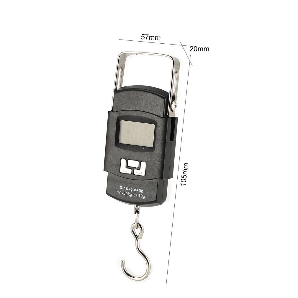 Balance électronique numérique avec écran Lcd 50kg 5g, sac numérique suspendu avec rétro-éclairage et crochet