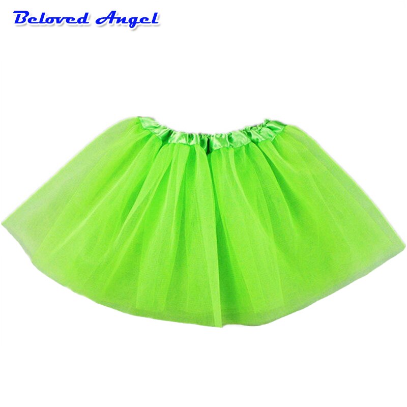 Meninas do bebê saias de baile crianças cintura elástica pettiskirt tule mini princesa ballet festa saia colorida crianças roupas da menina