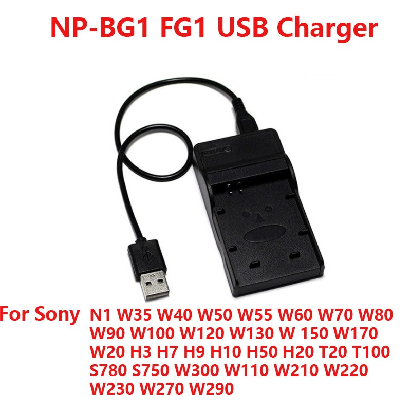 Usb-poort Digitale Camera Batterij Oplader Voor Sony NP-BN1 NP-BX1 NP-F550 NP-FH50 NP-FH100 NP-FR1 NP-FW50 NP-FZ100 NP-BD1 FD1: NP-BG1 FG1