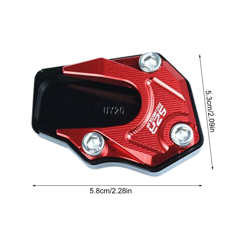 Aluminium Motorfiets Fiets Kickstand Extender Voet Zijstandaard Verlengstuk Voetsteun Plaat Motor Accessoires: Paars