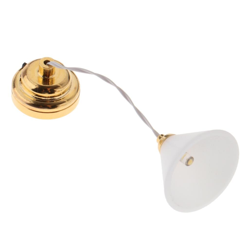 LED Ceiling Light Miniature for Doll House Furniture Room Ceiling Lamp 1/12