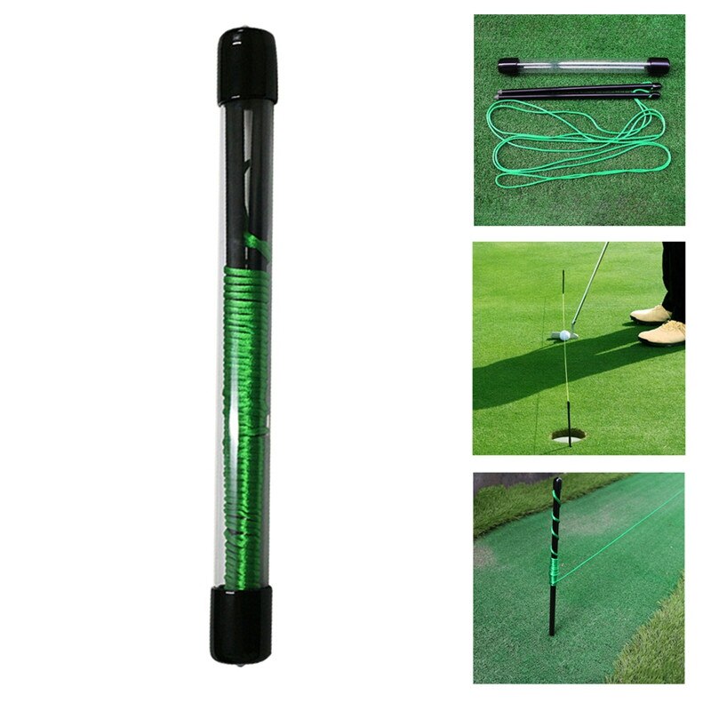 1Pc Golf Alignment Sticks Glasvezel Swing Zetten String Pinnen Golf Richting Praktijk Training Aids