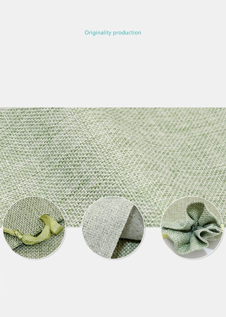 10 stk/parti 10 x 15cm burlap jute lin snøre poser gjenbrukbare vesker smykker rustikk jul bag kan skrive ut logo