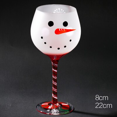 hand painted Wine Glass cup Champagne Glass Crystal cup Wine goblet Cups home Bar Hotel party Drinkware: A2