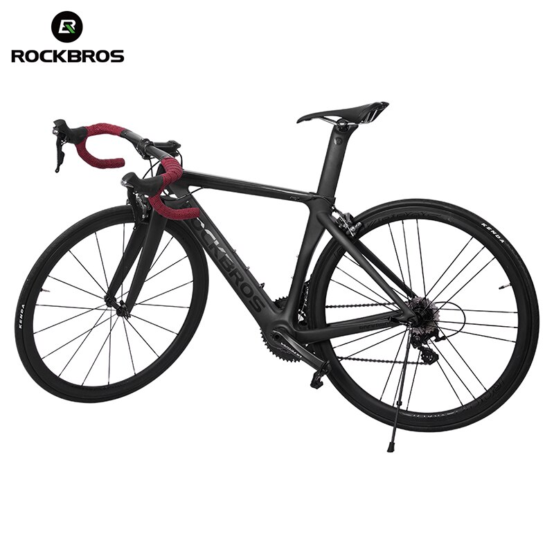 ROCKBROS-pata de cabra para bicicleta de montaña, soporte de fibra de carbono/aleación de aluminio, accesorios de bicicleta de ciclismo
