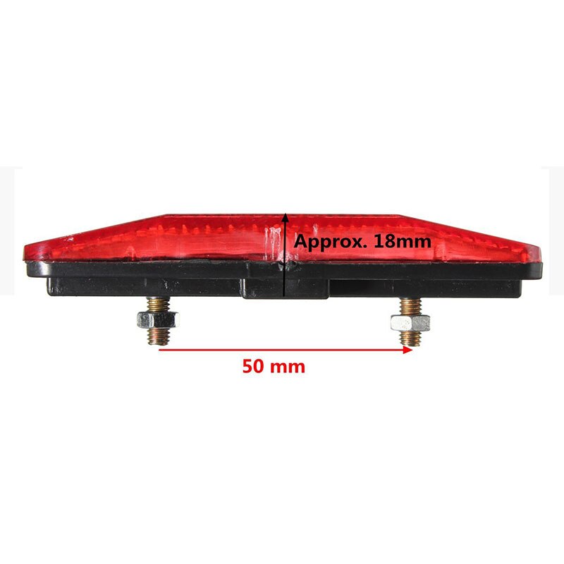 Luci lampeggianti di avvertimento di sicurezza per biciclette riflettore fanale posteriore accessori lampada lampadina posteriore rossa per fanale posteriore per bicicletta