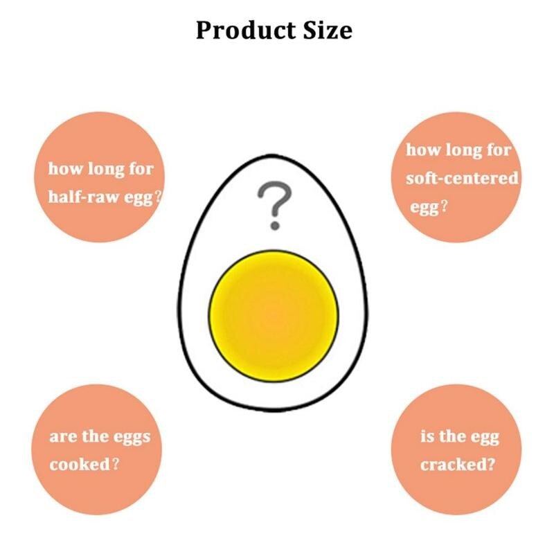 Egg Timer Color Changing Egg Cooker Helper Perfect Kitchen Yummy Soft Hard Boiled Eggs Cooking Eco-friendly Resin Tool Gadgets