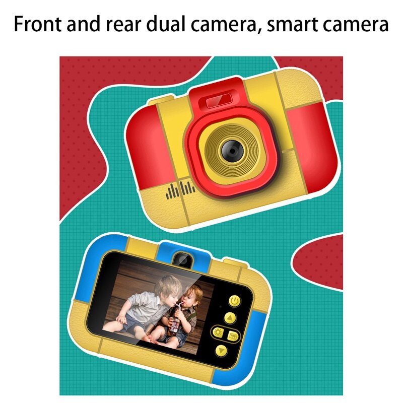 2.4Inch Kids Camera Digital Camera for Kids 3-12 Years Old 1080P Double Lens Video Camera for Girls Boys Toddler