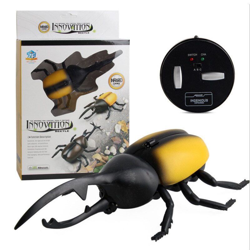 Cucaracha eléctrica con Control remoto para niños, juguete de simulación de insectos, araña infrarroja, cucarachas