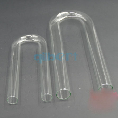 Verrerie de laboratoire tube de séchage en forme de u 15 x 150mm tube d'absorption 20 x 200mm tube de séchage tube d'électrolyse en verre u