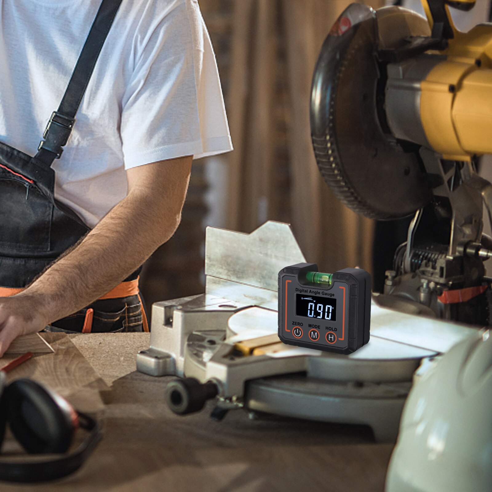 Digital Angle Gauge Level Box Protractor Angle Finder Inclinometer with Magnetic Base With level bubble vial Protractor Box