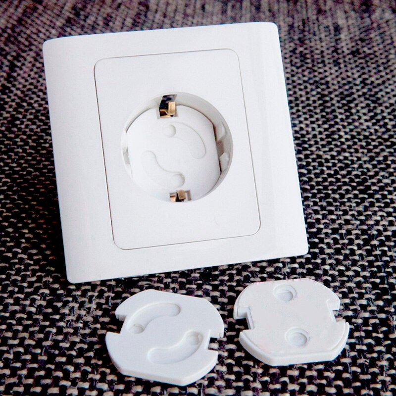 10 stuks anti-elektrische schok stekkers beschermhoes eu stopcontact baby kinderen kinderbeveiliging bescherming