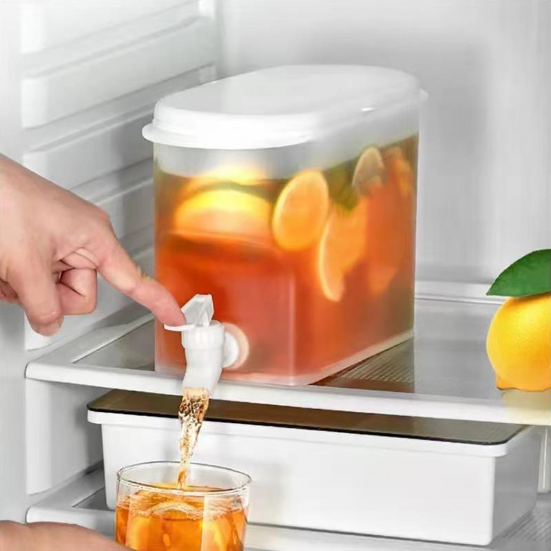 3.5L Koud Water Ju g Grote Capaciteit Plastic Koud Water Container Drank Dispenser Met Kraan Fruit Drinken Theepot Voor Koelkast