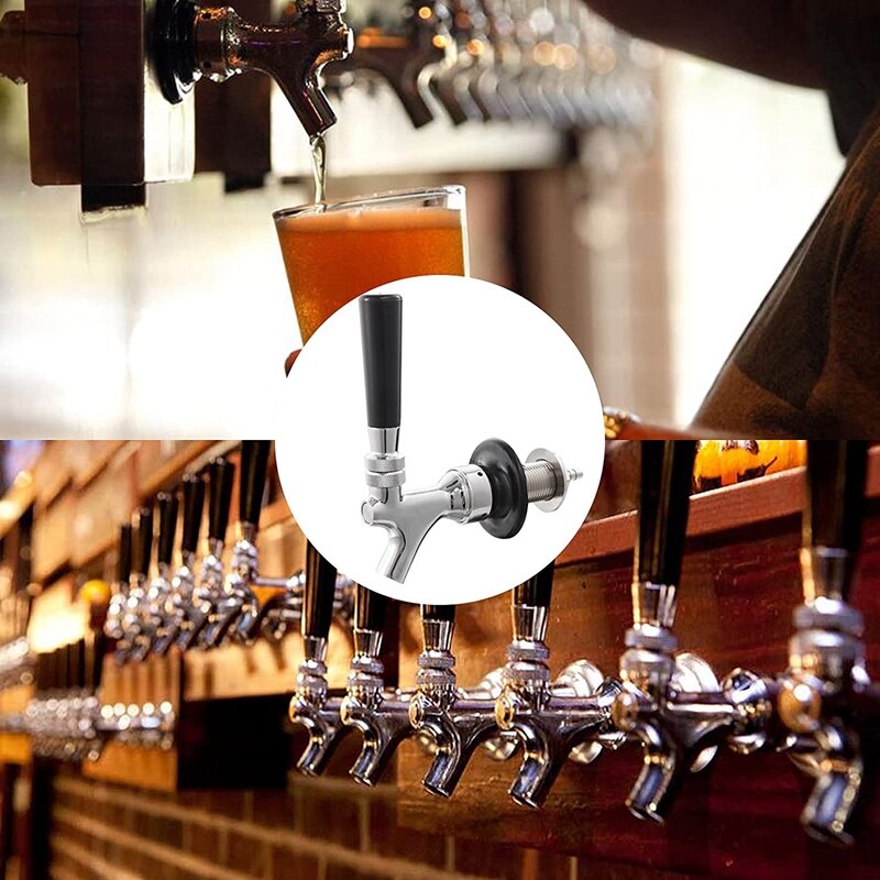 Beer Faucet Draft Beer Faucet Kit Craft Beer Tap Rustproof Plated Beer Tap Stainless Core Beer Faucet