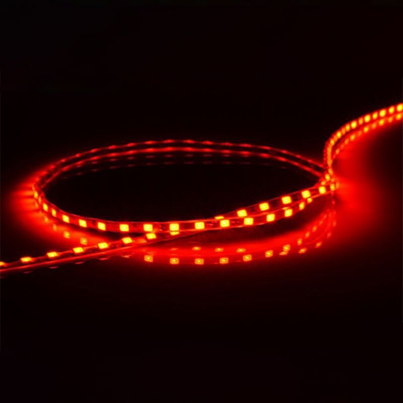 Tira de luces LED de 90cm para coche, motocicleta, patinete eléctrico, monopatín, luz nocturna, 1 ud.: Rojo