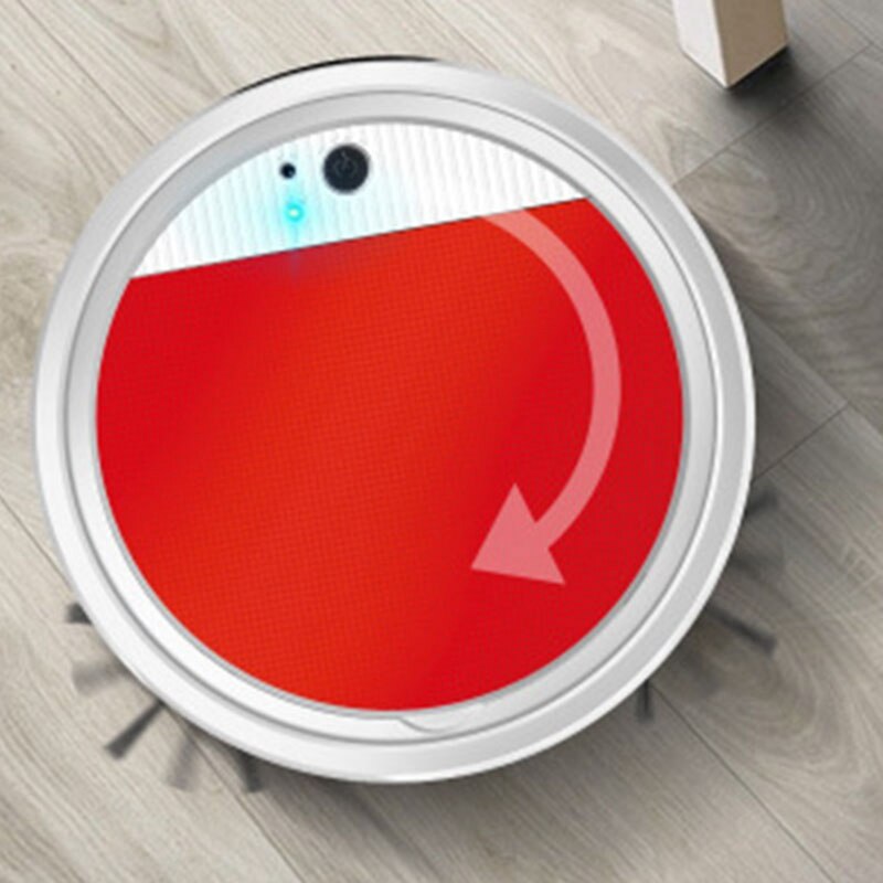 Slim ing Robot, ligent High Suction Robotic Vacuum Cleaner, for Household Pet Hair, Carpet,Red White