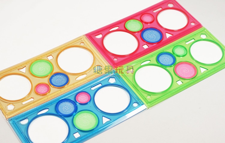 Multi-function ruler circle ruler variety drawing template ruler stationery children's educational graphics large ruler