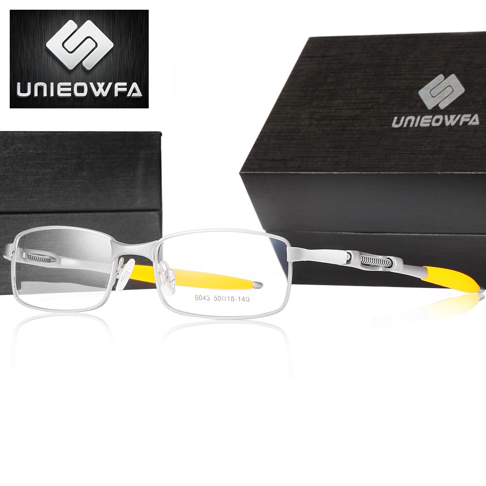Sport Steampunk Optical Eyeglasses Frame Men Alloy Prescription Glasses Frame Men Myopia Clear Transparent Full Frame Eyewear