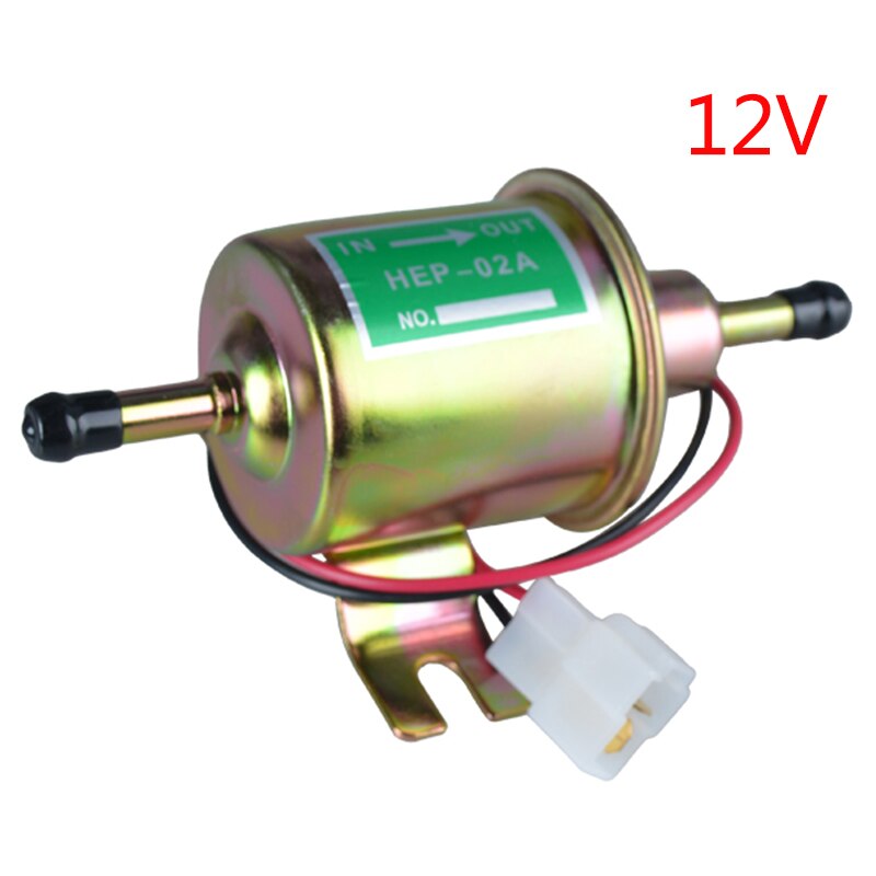 Lage Druk Universele Diesel Benzine Benzine Elektrische Brandstofpomp HEP-02A 12V 24V Voor Auto Motorfiets Atv brandstofpomp: 12v Gold Hep-02a