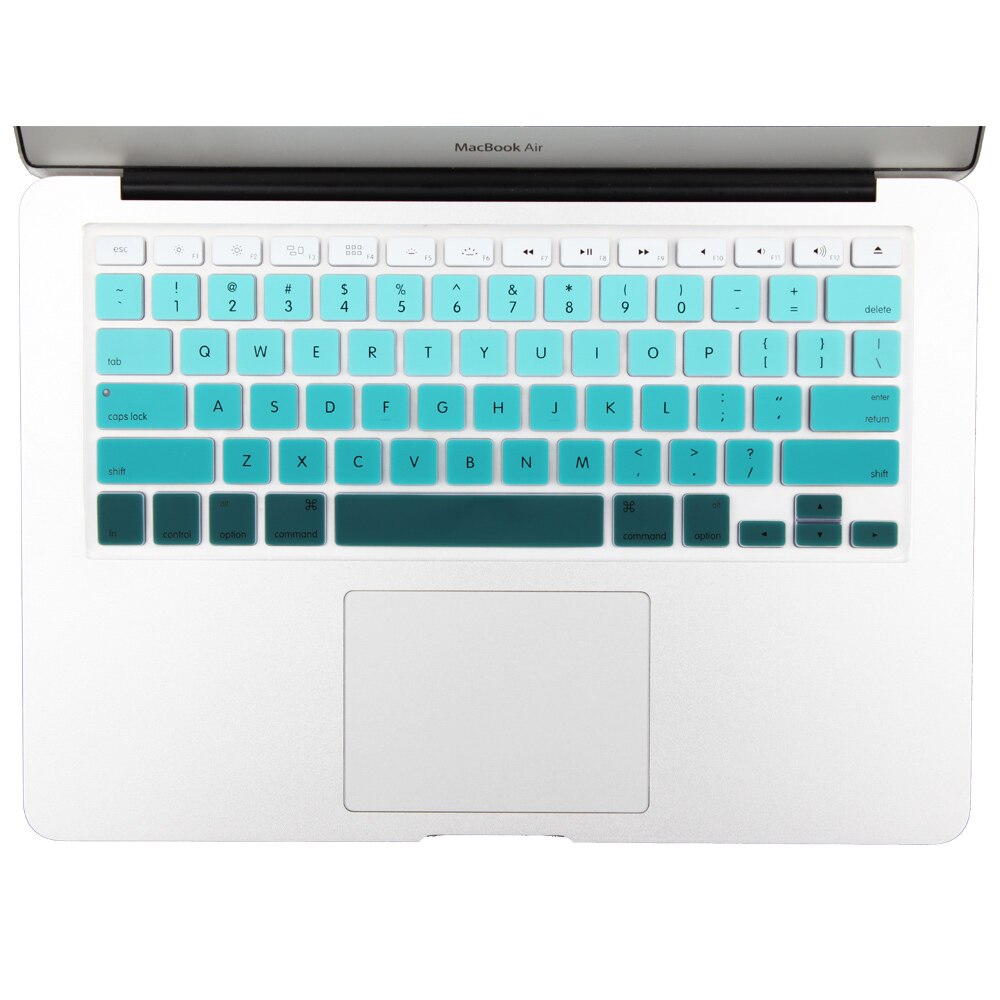 US Version Gradient Colors keyboard cover for macbook pro 13'' 15'' retina air 13 English rainbow cover keyboard Skin protector: 5
