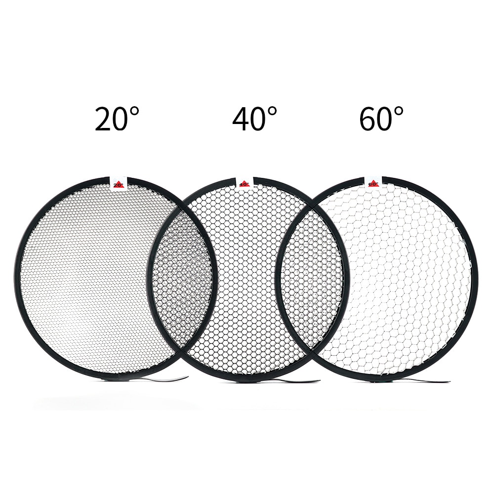 10 20 30 40 50 60 degree Honeycomb Grid for 7'' Standard Bowens Mount Reflector Diffuser Lamp Shade Dish Studio Flash Speedlite