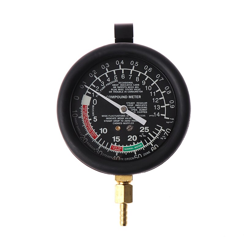 Carburetor Valve Fuel Pump Pressure Vacuum Tester Gauge Test Kit Exhaust Pipe Blockage Detection