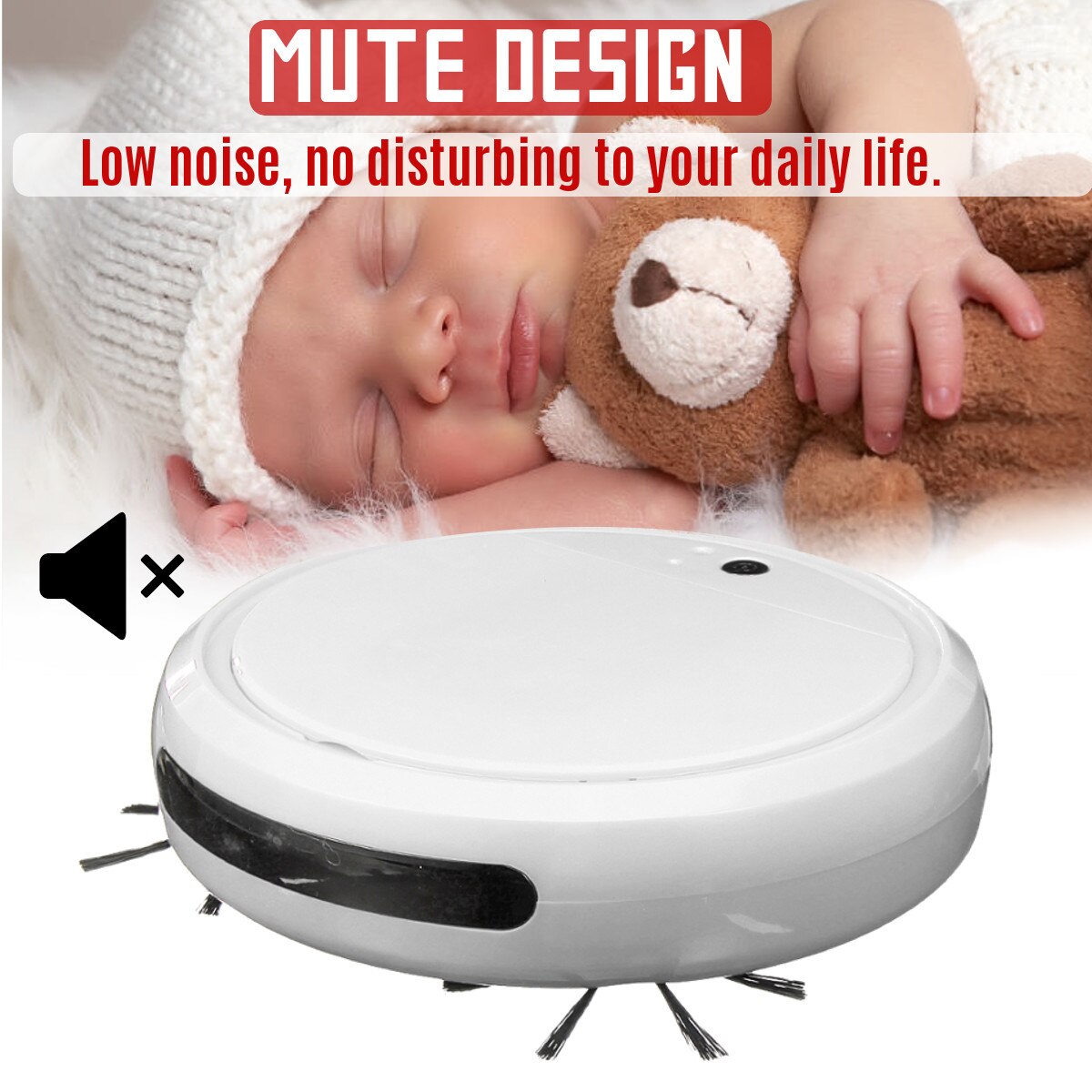 4IN1 Rechargeable Dry Wet Sweeping Smart Robot Multifunctional Vacuum Cleaner Dust Floor Sweeper Machine For Home