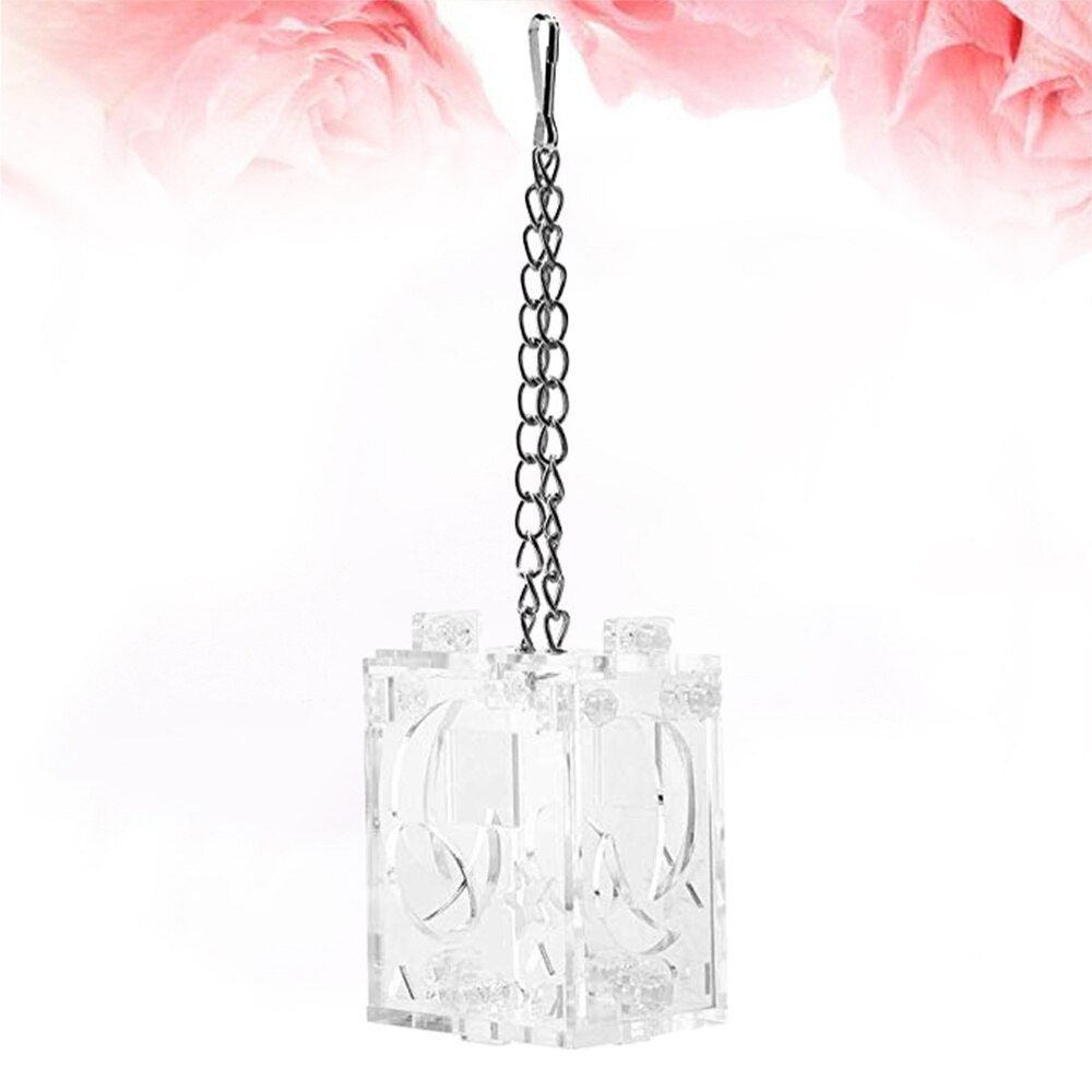 1Pc Parrot Foraging Box Portable Transparent Parrot Feeder Funny Pet Bird Educational Toys