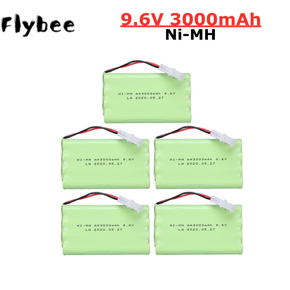 9.6 V Ni-Mh Batterij Voor Rc Speelgoed Elektrische Speelgoed Veiligheid Faciliteiten Elektrische Speelgoed Aa 9.6 V 3000 Mah Oplaadbare Batterij tamiya Plug