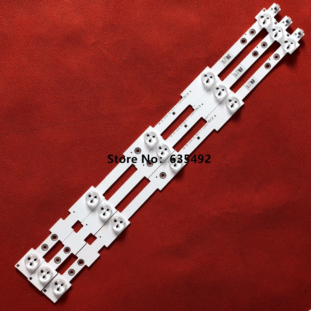 9 PCS/lot 39" LED strip SW 39 3228 05 REV1.1 120814 5 LEDS(1 LED 3V) 420mm