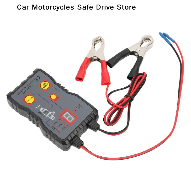 【M】Fuel System Scan Tool Automotive Cleaning Tool Kit Injector Flush Cleaner Car Fuel Injector Tester Portable 4 Pluse Mode