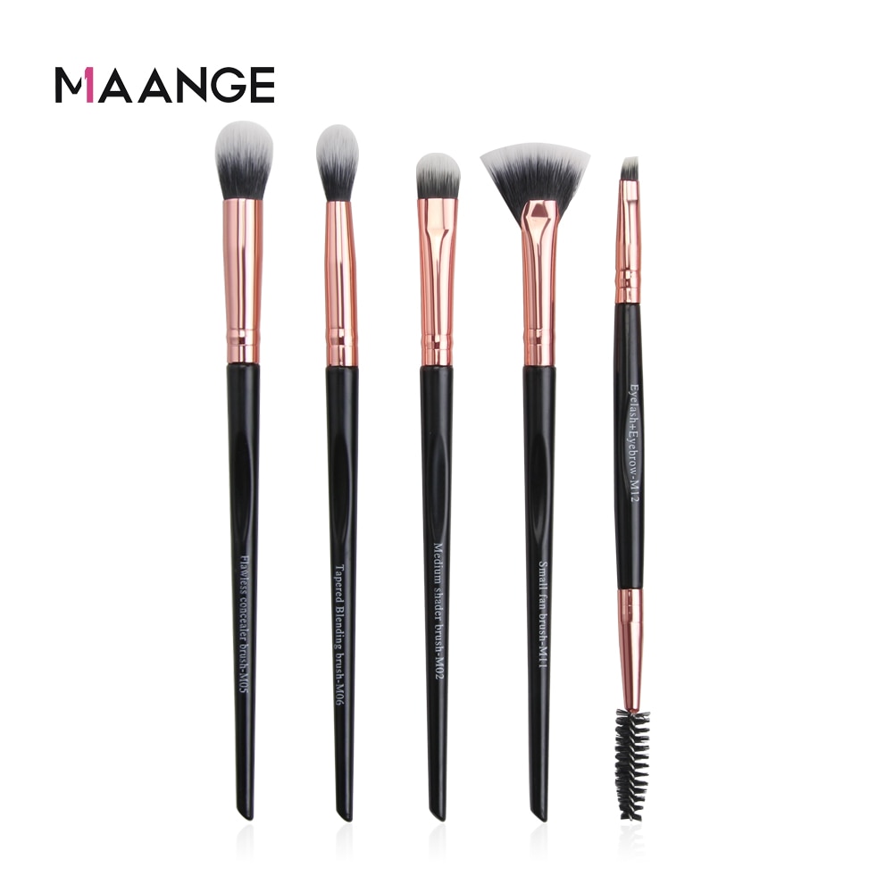 Maange 3/5/6/12 stuks oogmake-up kwast oogschaduw concealer blending wenkbrauw lip make-up kwast waaierkwast beautytool