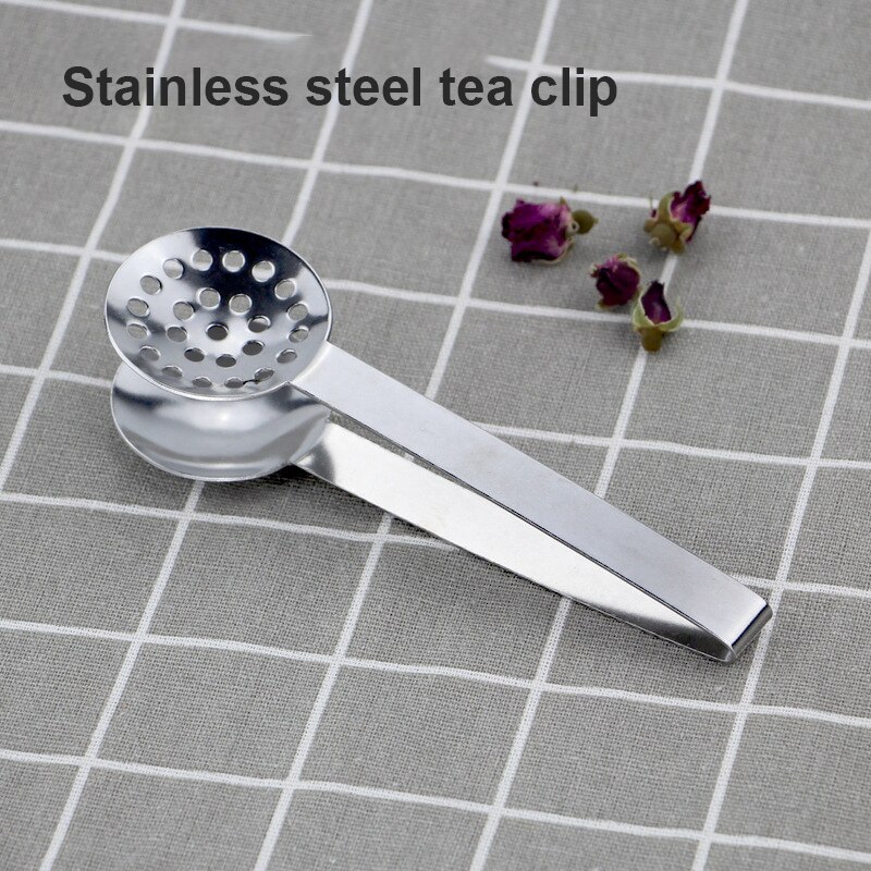 Squeeze tea bag kitchen gadgets stainless steel tea clip lemon clip tea clip multifunctional sugar clip