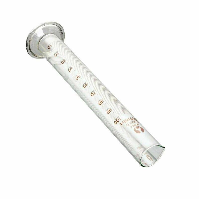 Thick Glass Graduated Measuring Cylinder Set 5ml 10ml 25ml 50ml 100ml Measuring Cylinder Kit for Lab Suppy