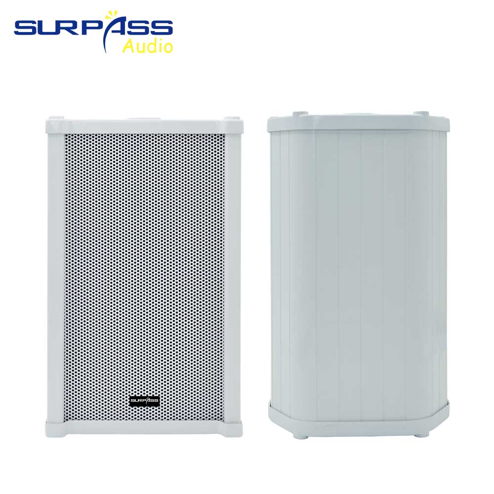 All Weather Waterproof Outdoor Columnn Speaker Wall Mount IP PA System Stereo Sound 10W Speaker Public Address HiFi Loudspeaker