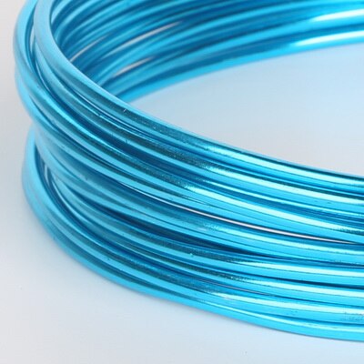 3/10 Meter Anadized Dia Aluminium Draad 1/1. 5/2/2.5mm Soft Ambacht Veelzijdige Geschilderd Aluminium Metalen Draad Voor DIY Sieraden Bevindingen: Turquoise / 2.5mm  3Meters