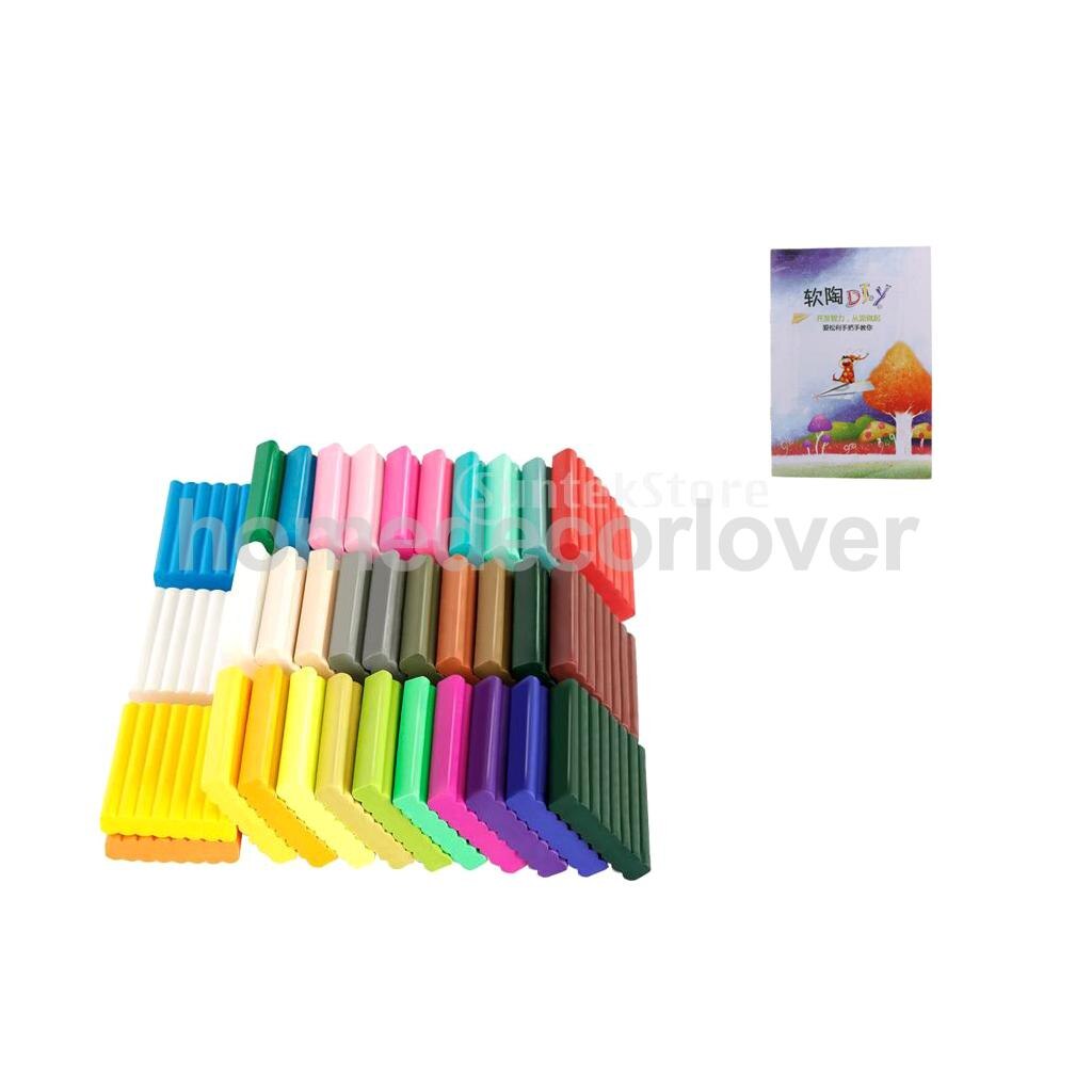 24/36/50 Kleuren Lucht Klei Zachte Polymer Boetseerklei Diy Modellering Sculpey Speelgoed Diy Aardewerk Modder Klei Kinderen Leren speelgoed